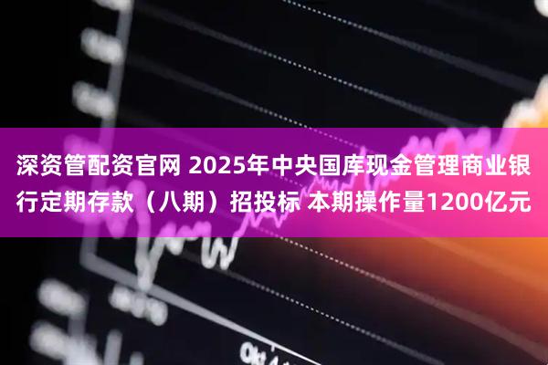 深资管配资官网 2025年中央国库现金管理商业银行定期存款（八期）招投标 本期操作量1200亿元